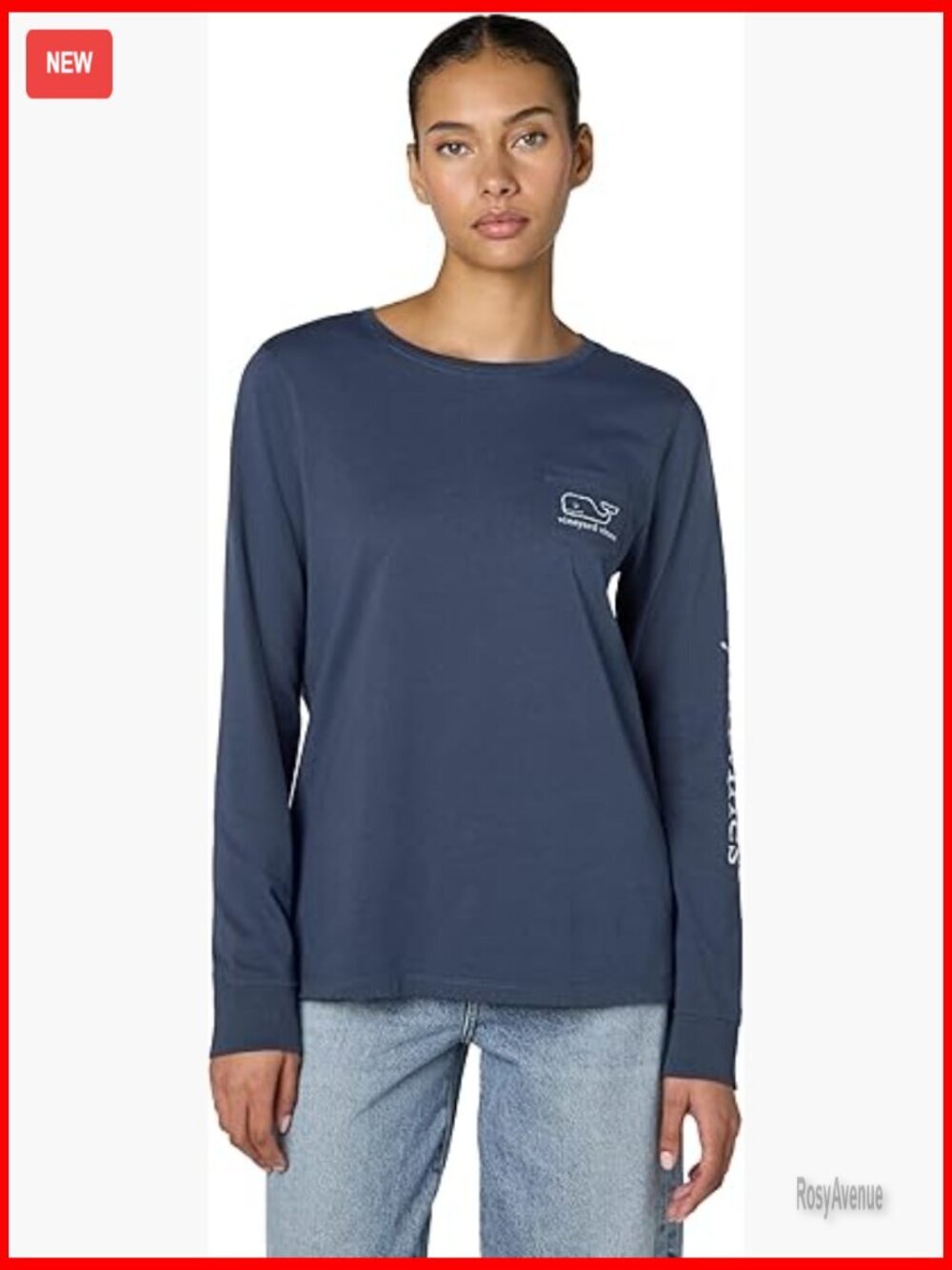 Women's Long Sleeve Cotton T-Shirt Slim Fit Crew Neck Casual Tee